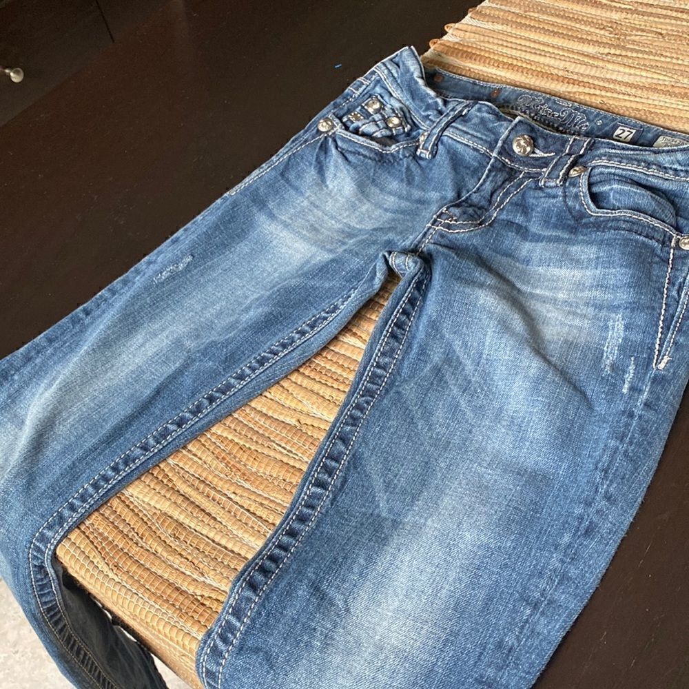 EUC miss me jeans boot cut size 27